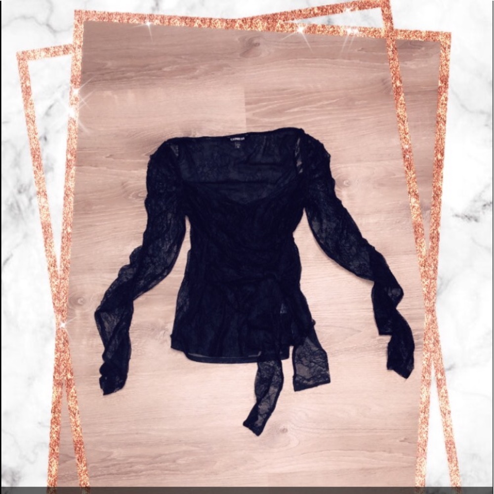 Black lace top